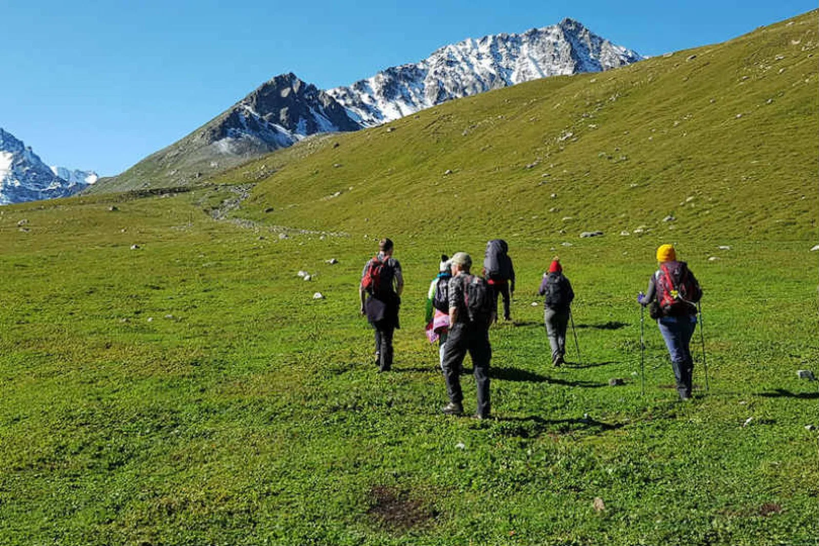 Trekking in Kyrgyzstan. Credit: Caroline McCann