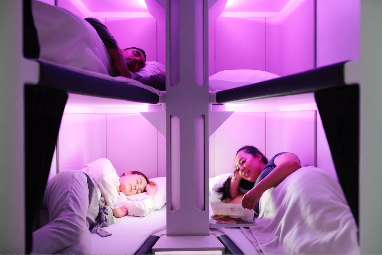 The new Air New Zealand Economy Skynest pods