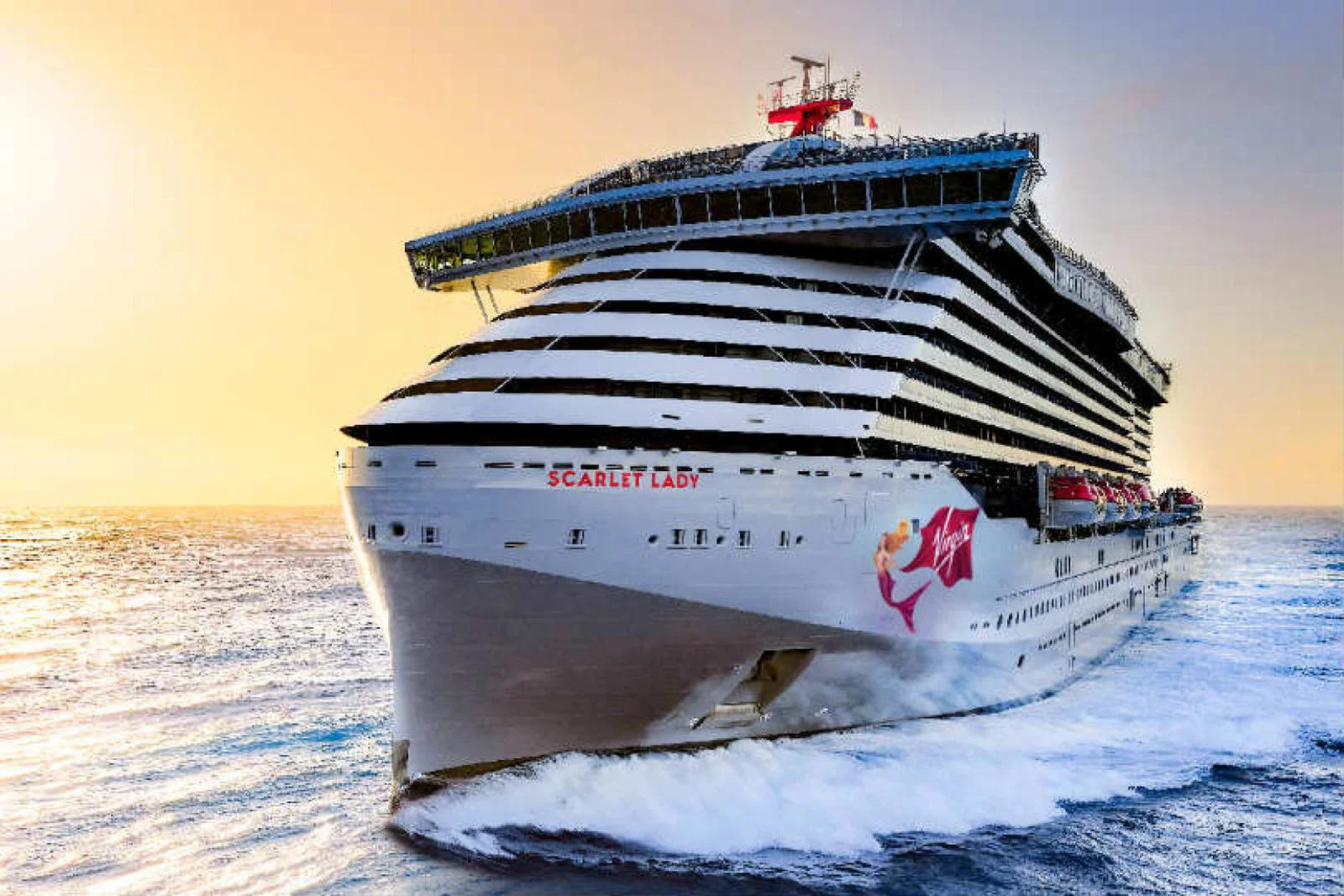 The line said it "couldn't wait" to return to the port next year where its second ship, Valiant Lady, will make its debut