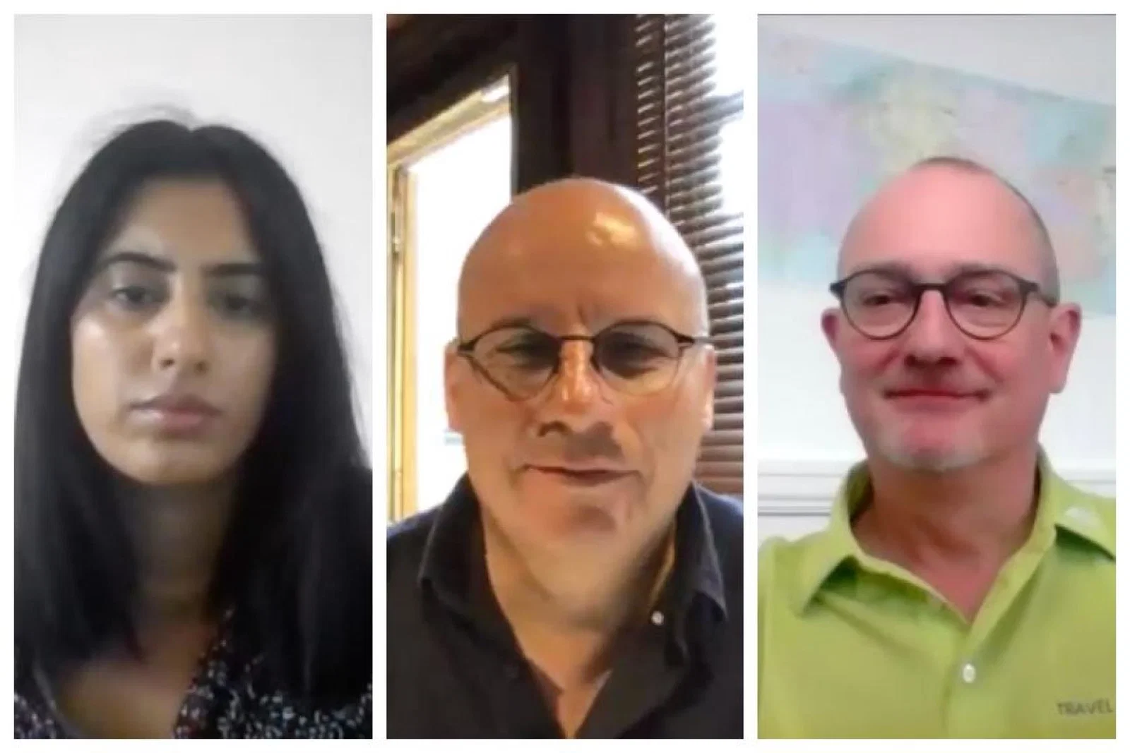 Kemp Little’s Farina Azam, Mark Tanzer of Abta and The Travel Village Group’s Phil Nuttall