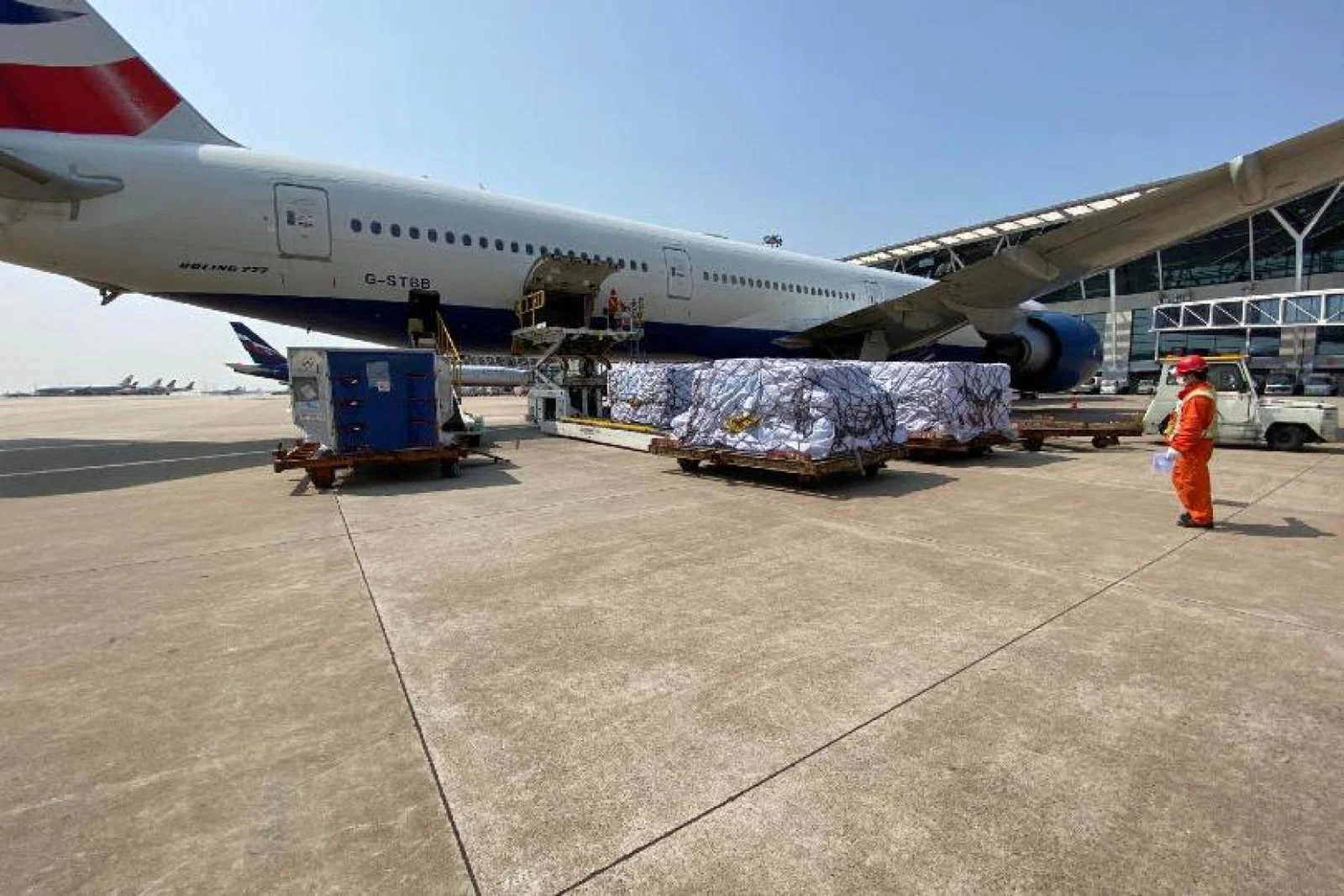 There will be several British Airways medical supply flights