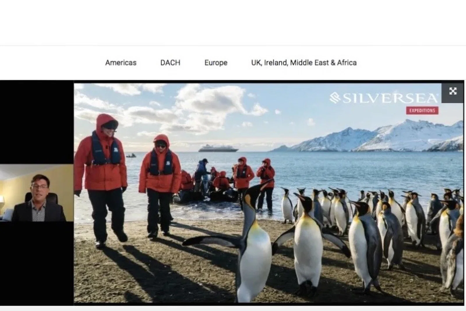 Silversea's Virtual Visits are designed to give agents the latest news from the line