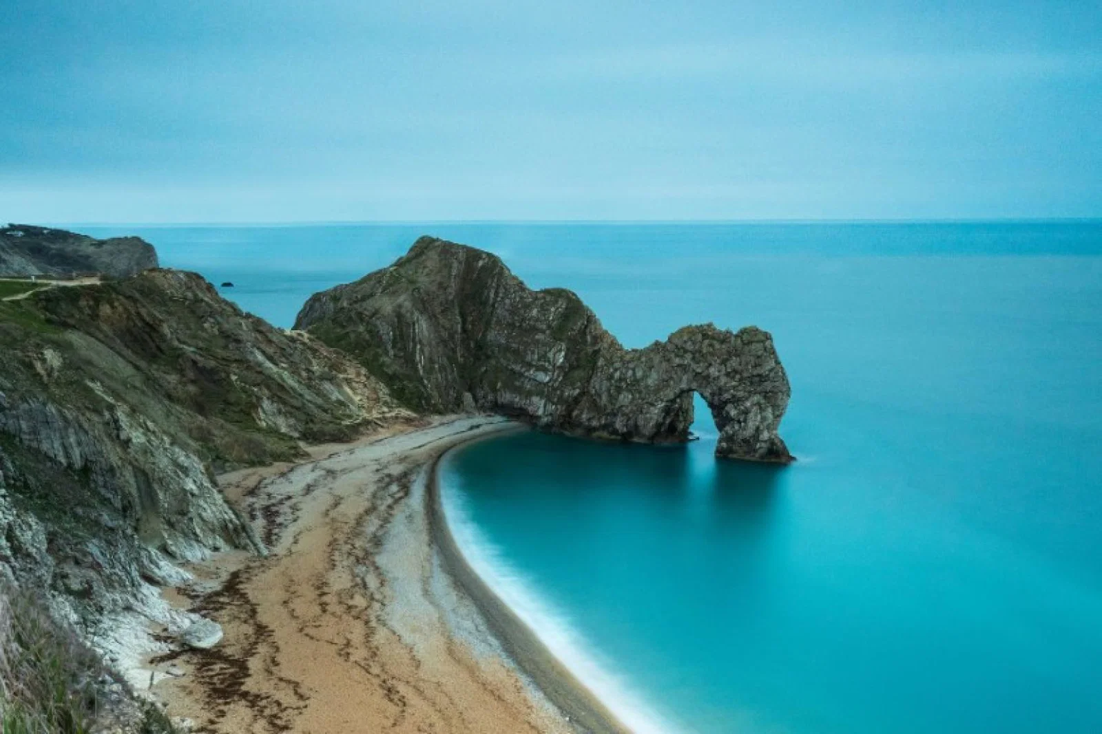 The walk began at Durdle Door and ended at Ringstead Loop (Credit: Unsplash)