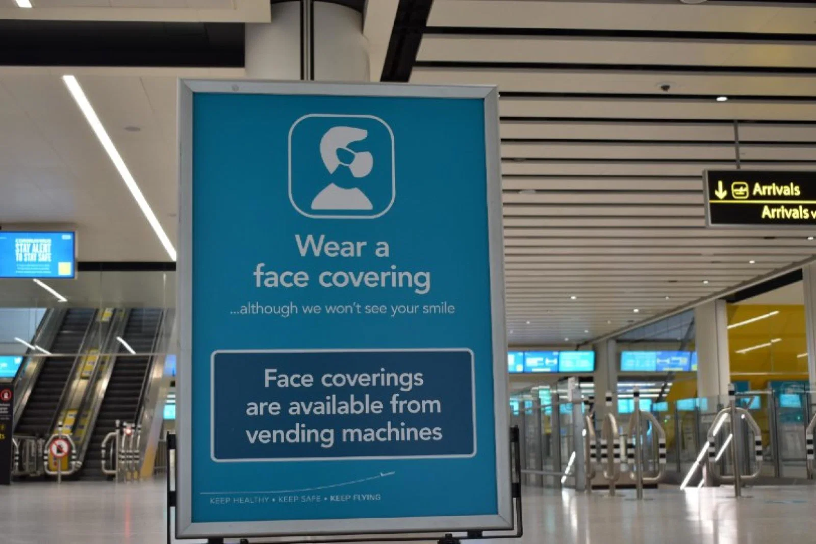 Face coverings look set to remain a feature of international travel for some time