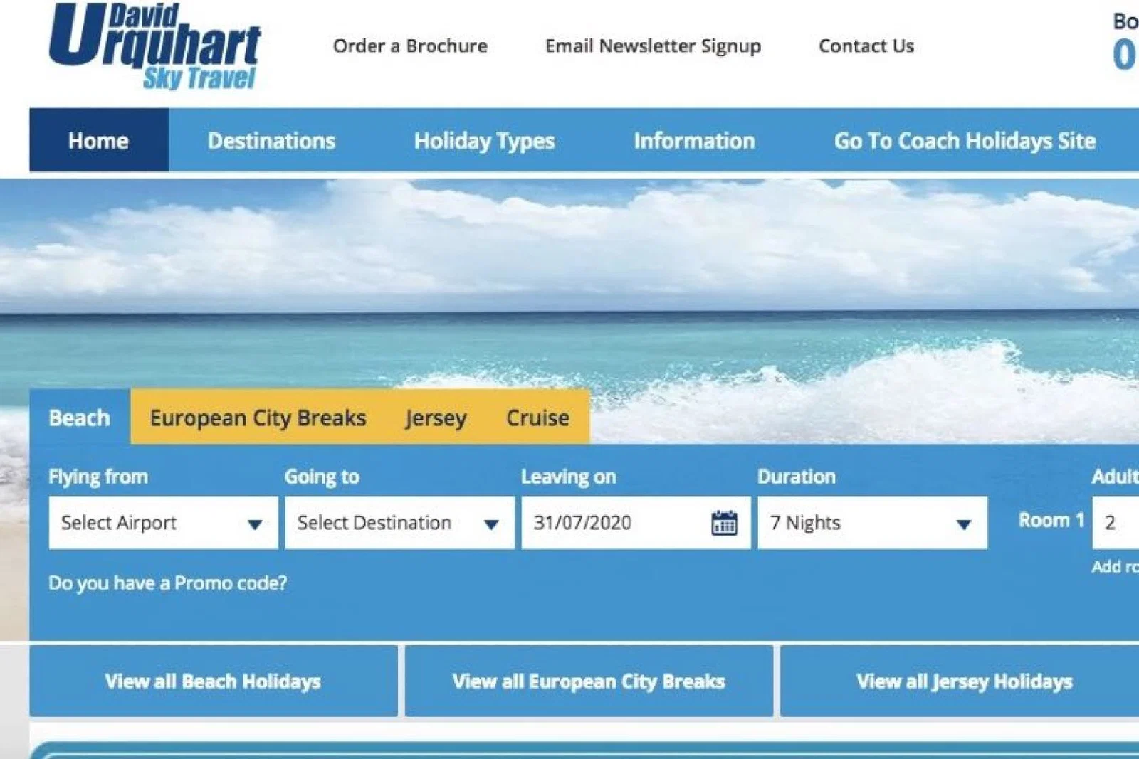 Glasgow-based David Urquhart Sky Travel has gone into administration