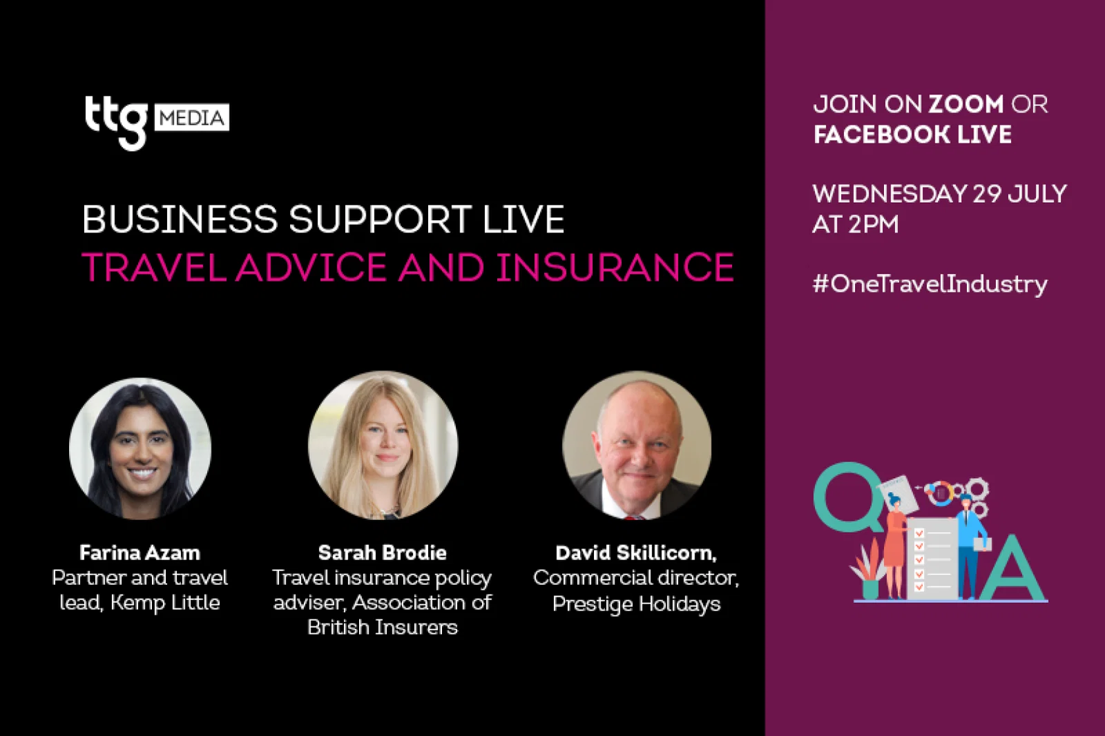 Travel restrictions and insurance focus of TTG's next Business Support Live