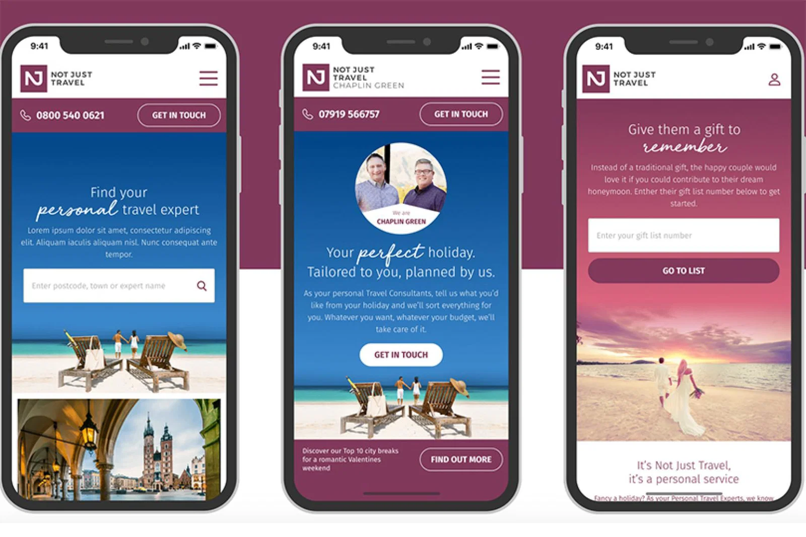 Not Just Travel will unveil an app at the end of the month