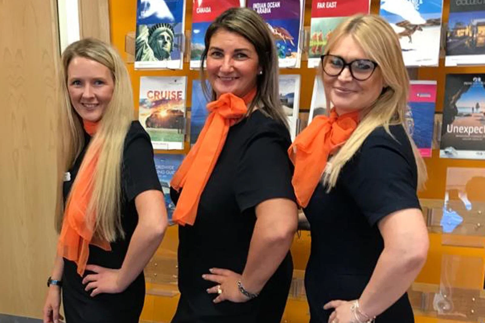 (l-r) Peterhead's assistant manager, Nicola Milne; Annie Pentland, sales consultant; and Karen Erridge, branch manager