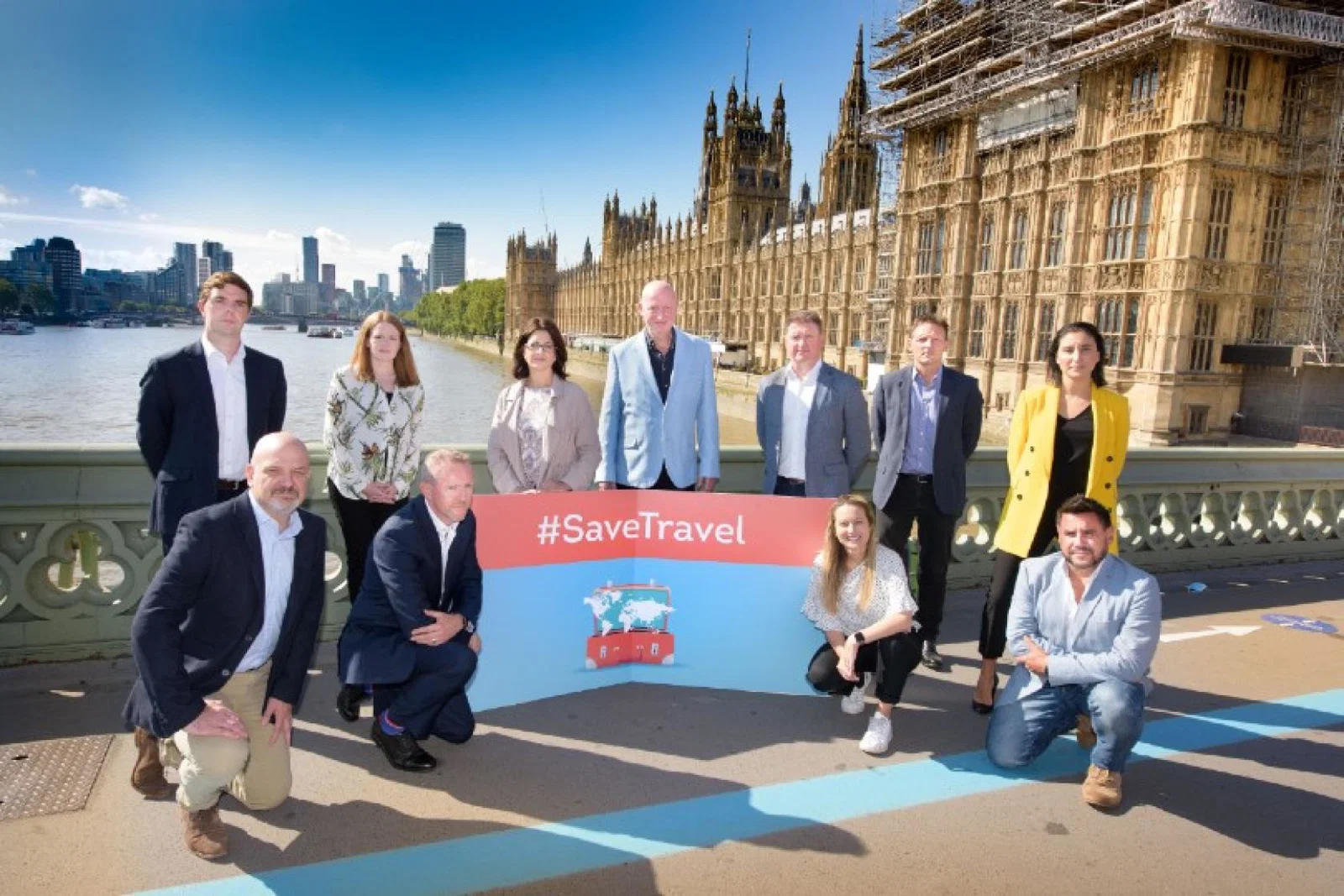 A number of travel leaders joined TTG to hand over the letter (Credit: Steve Dunlop Photographer)