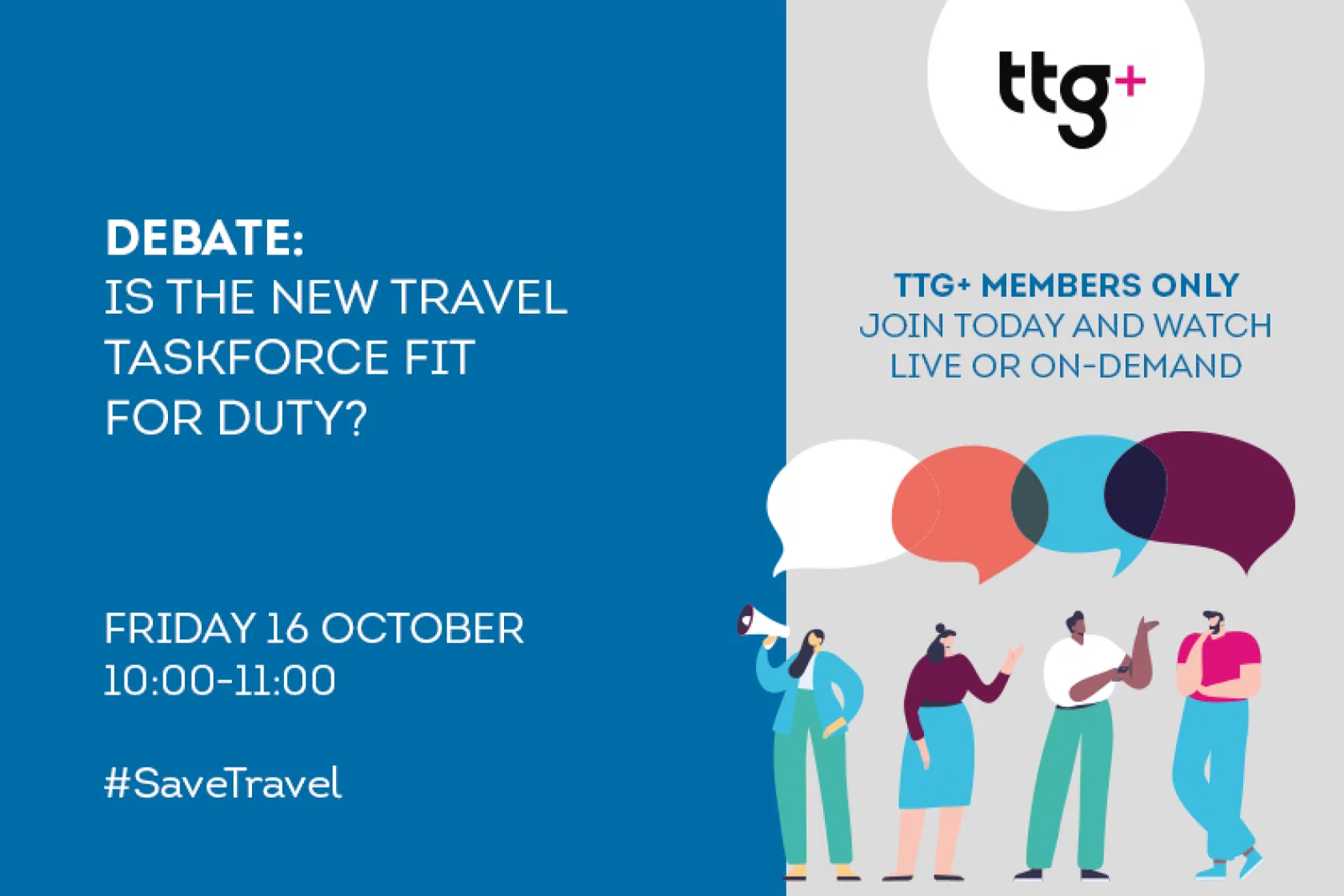 Join the latest TTG Debate, Friday 10am