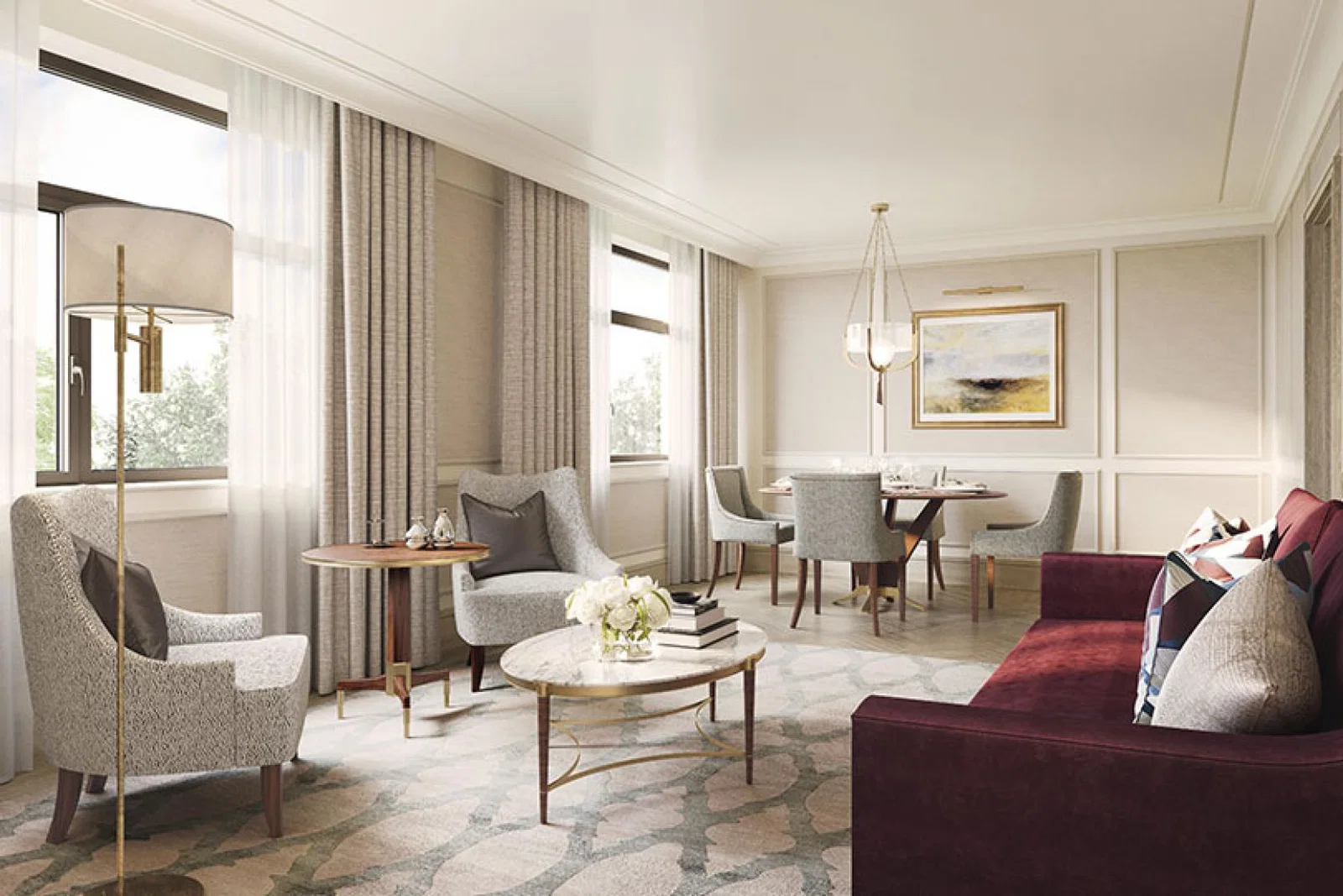 A suite at the new-look Carlton Tower