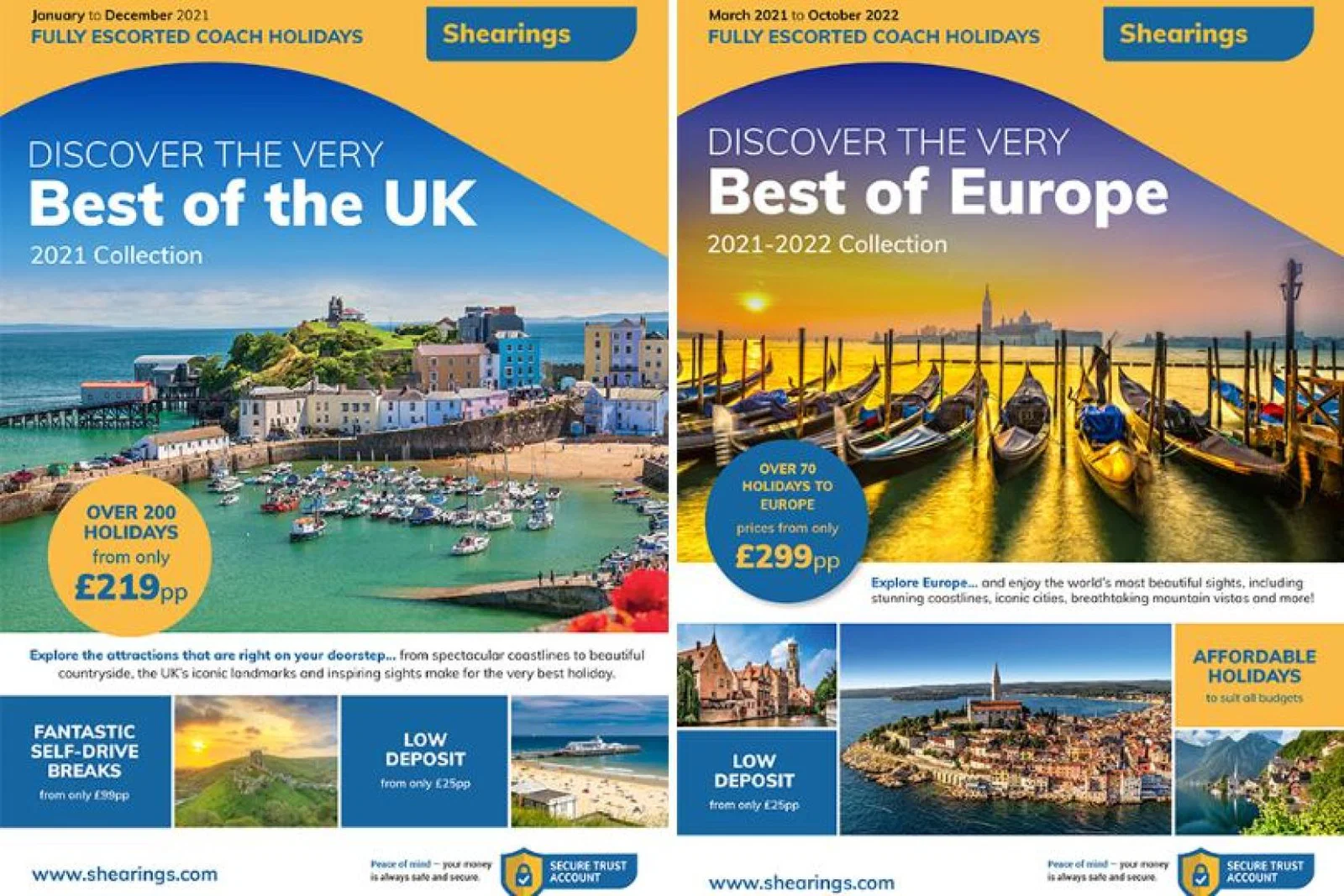 Shearings has launched new UK and Europe brochures for 2021 and 2022