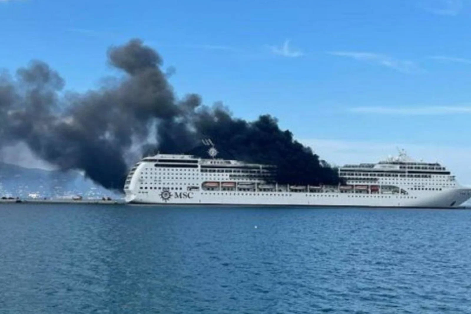 A "preliminary assessment" indicated no damage had been caused to the inside of the ship (Image credit: Cruise Ships Passion)
