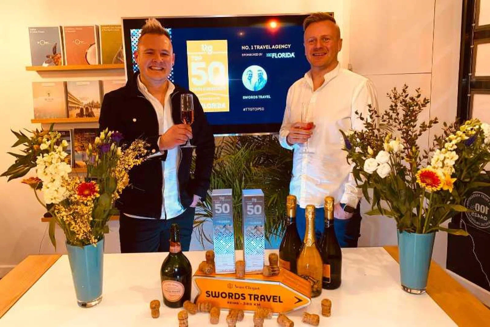 Stuart and Mark Swords with their TTG Top 50 2021 trophies