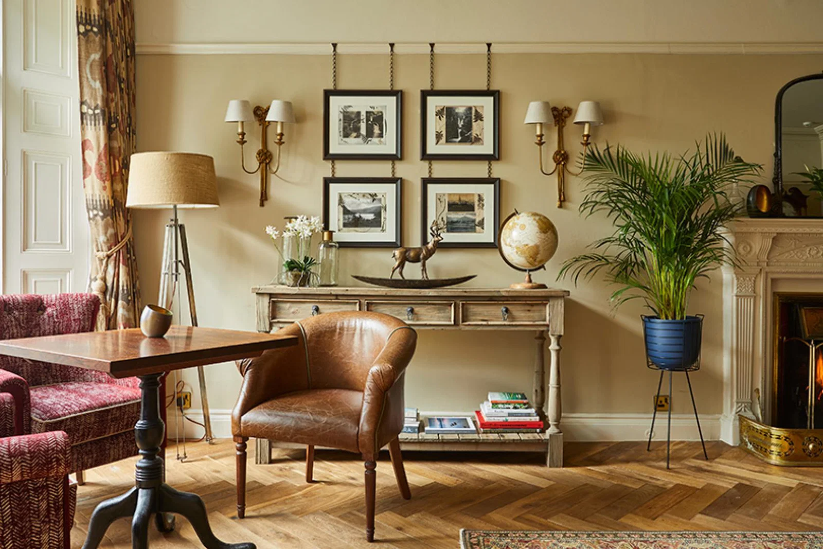 The lounge at Rothay Manor is one of several relaxing areas of the hotel