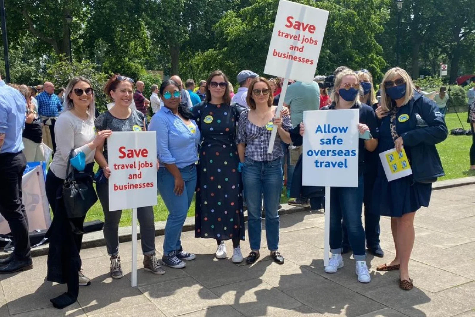 Hundreds turned out at Westminster to lobby government for support