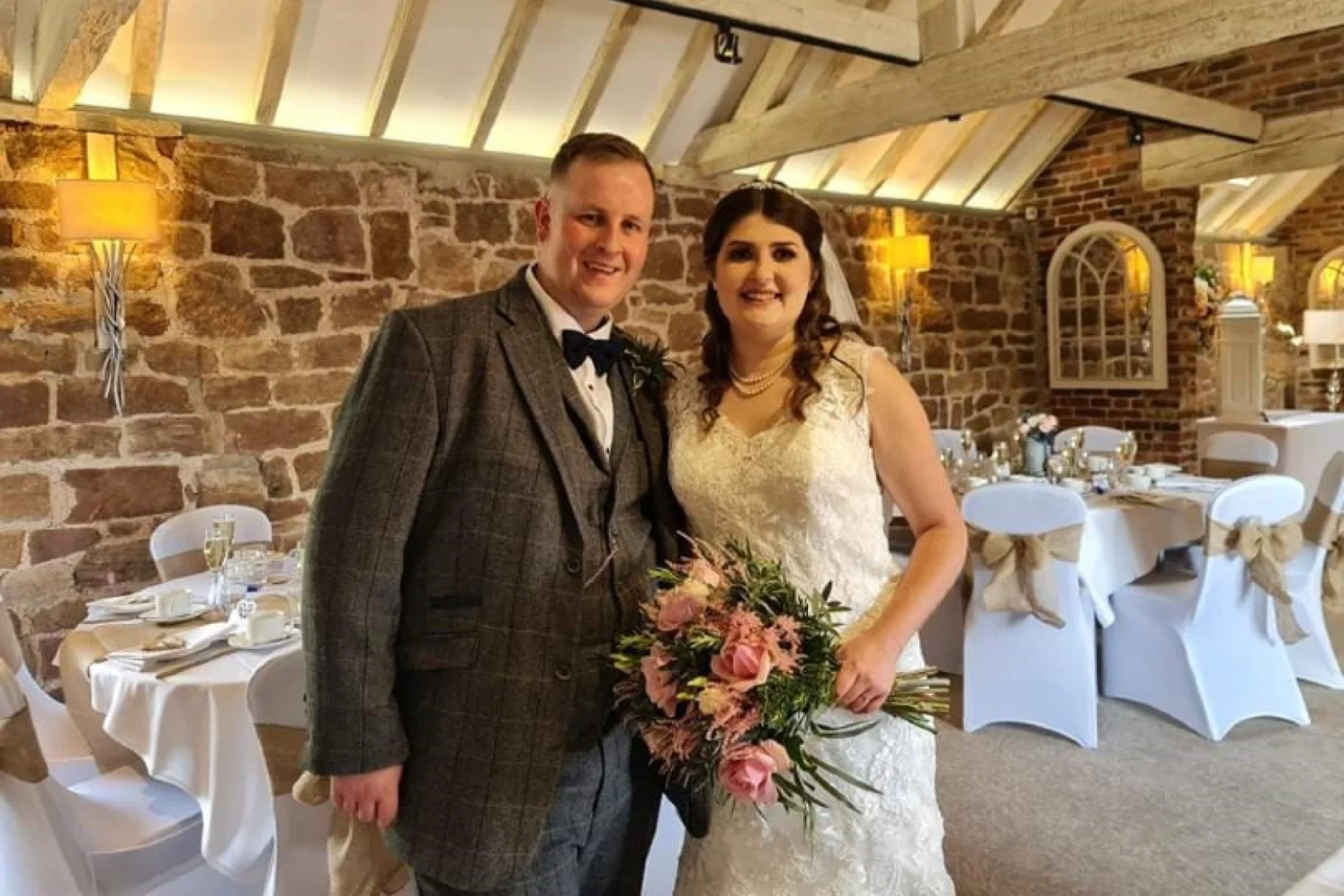 Natasha and Marc tie the knot at an intimate ceremony, just one day before departing on Celebrity Silhouette