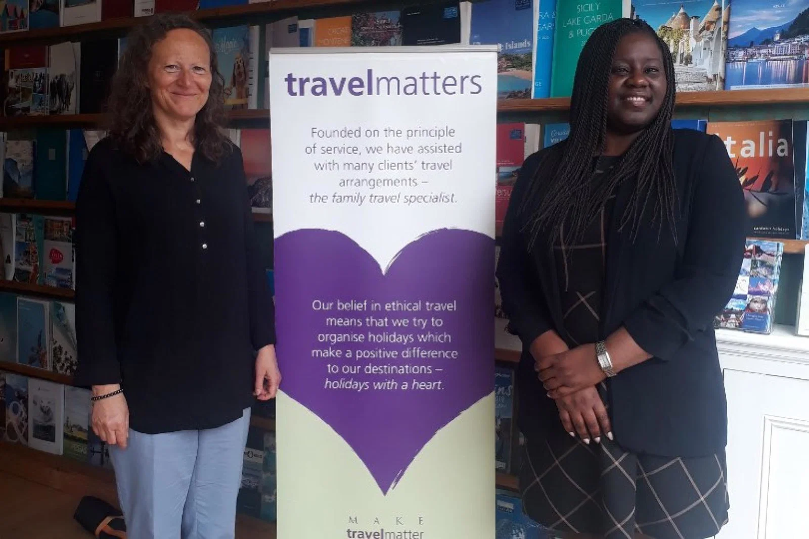 Travel Matters' Karen Simmonds met with local MP Marsha de Cordova
