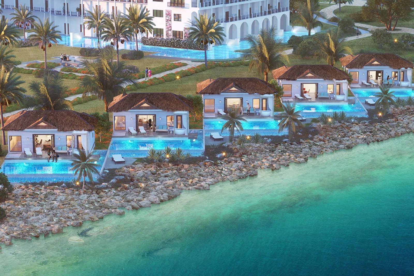 The Awa Seaside Butler Bungalows at Sandals Royal Curacao