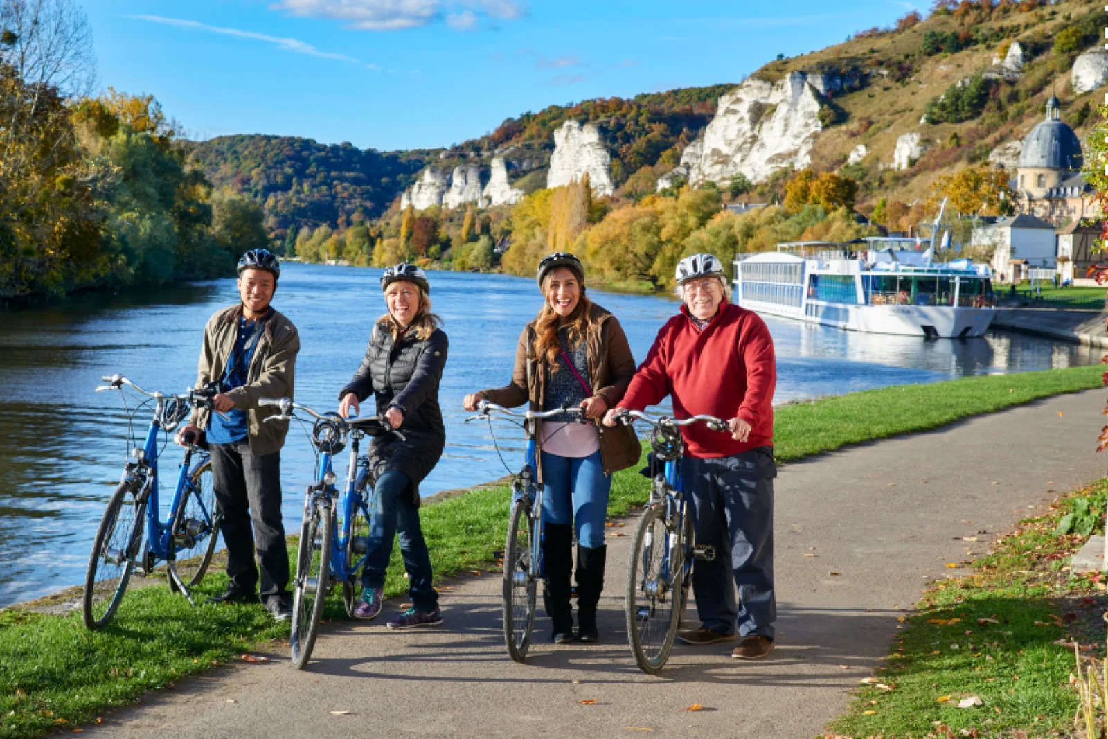 Guests can take part in a biking tour through Les Andelys in France