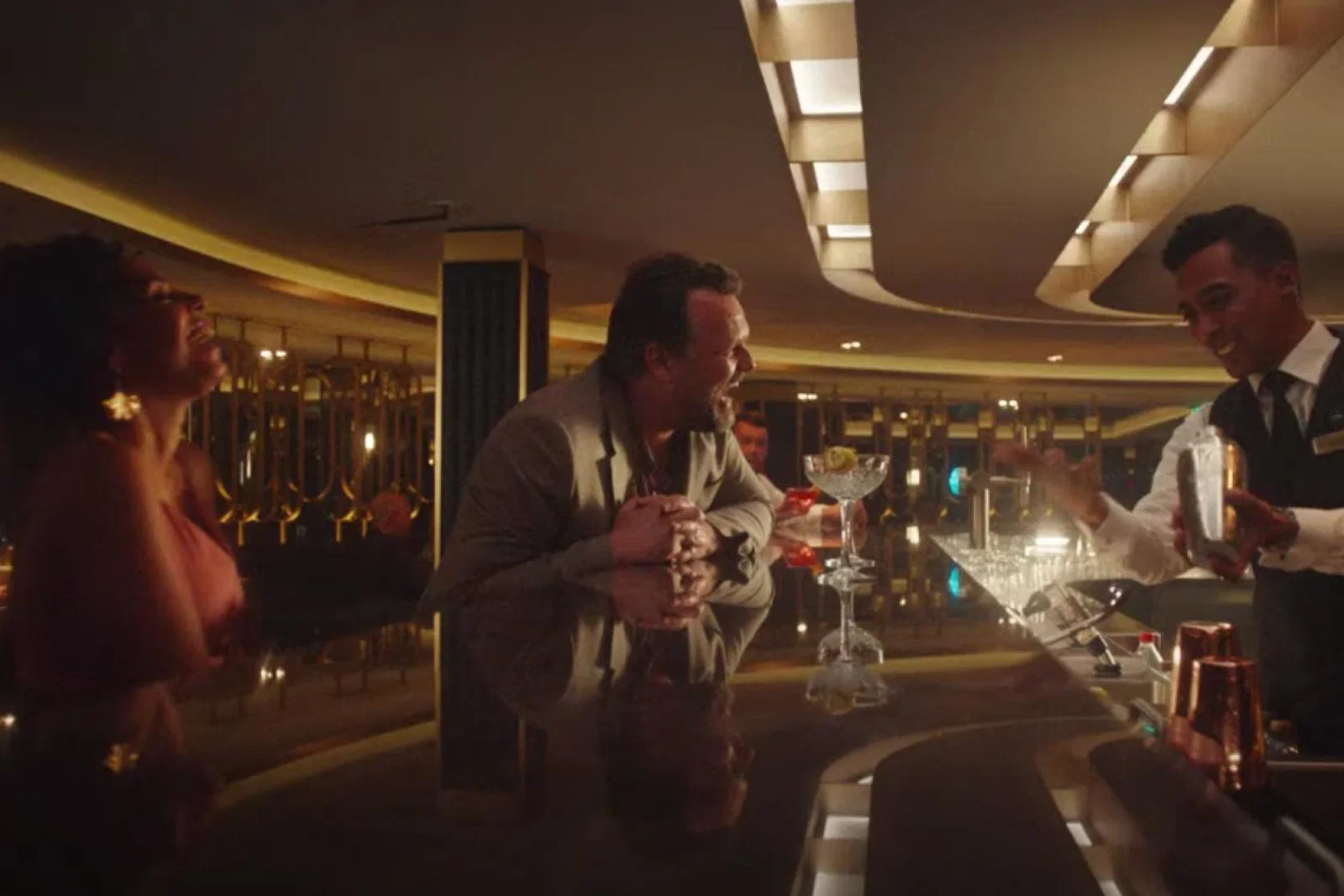 The 40-second advert features a couple recounting holiday memories from P&O’s new flagship, Iona