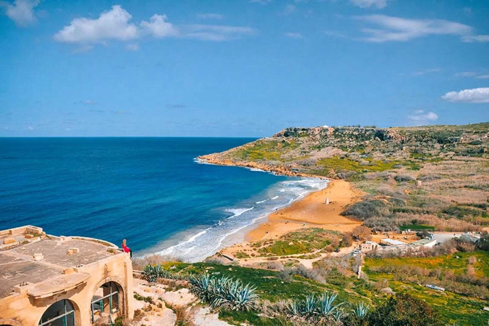 Malta (Pictured: Ramla Bay) has further eased its Covid-19 rules for tourists