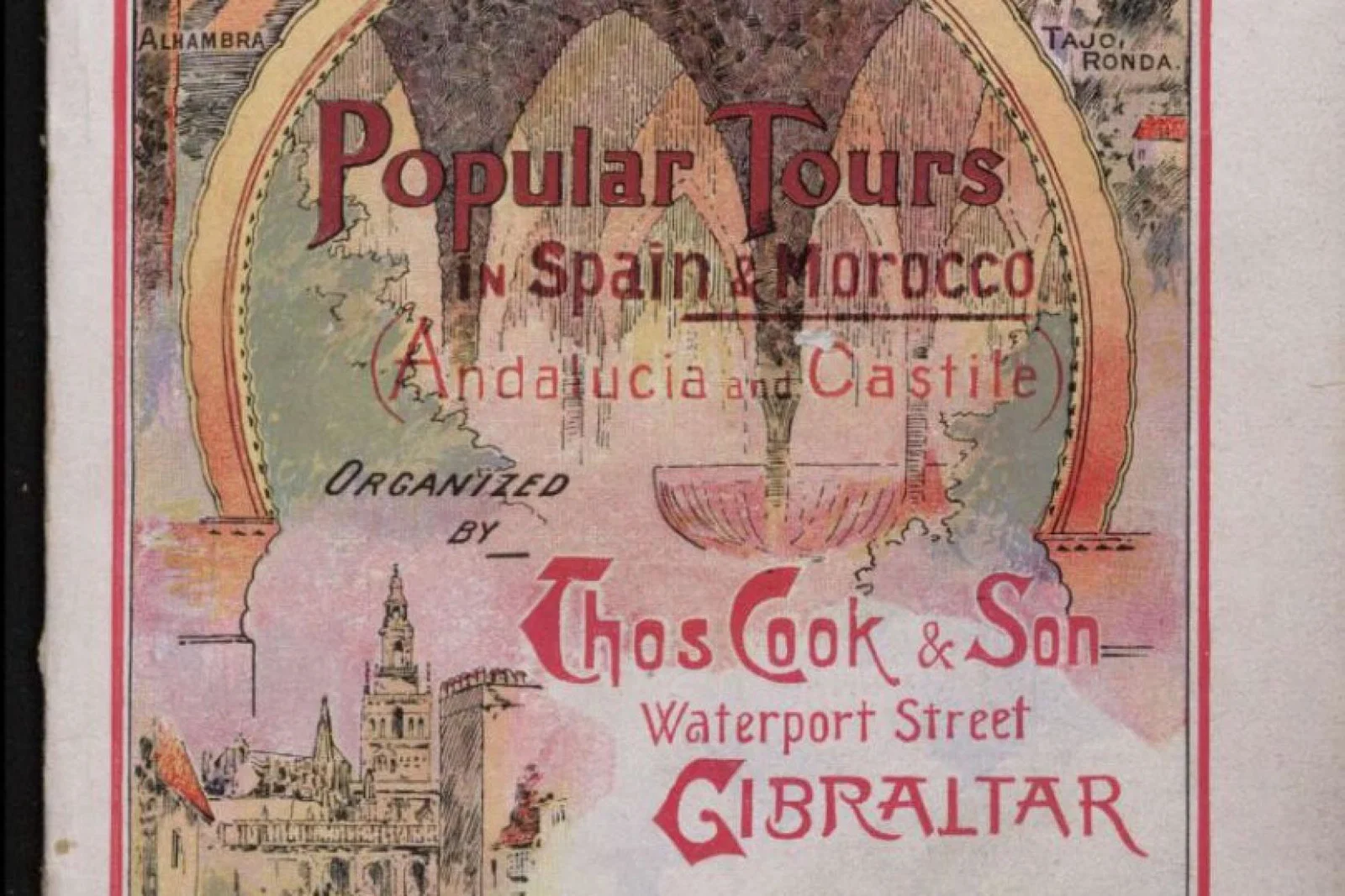 A detail from a poster from the Thomas Cook archive