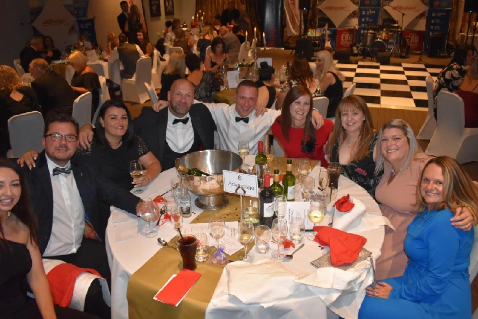 Advantage table at the Yorkshire Ball