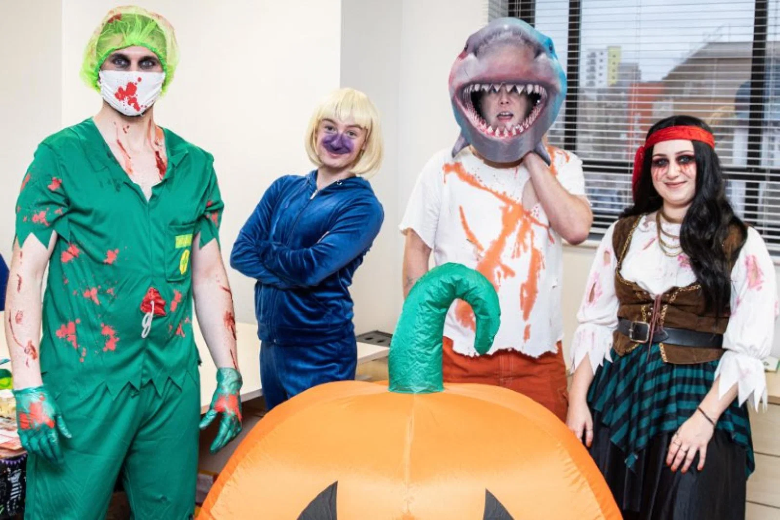Hays Travel staff in Sunderland dressed up for Halloween to raise money for a children's cancer charity