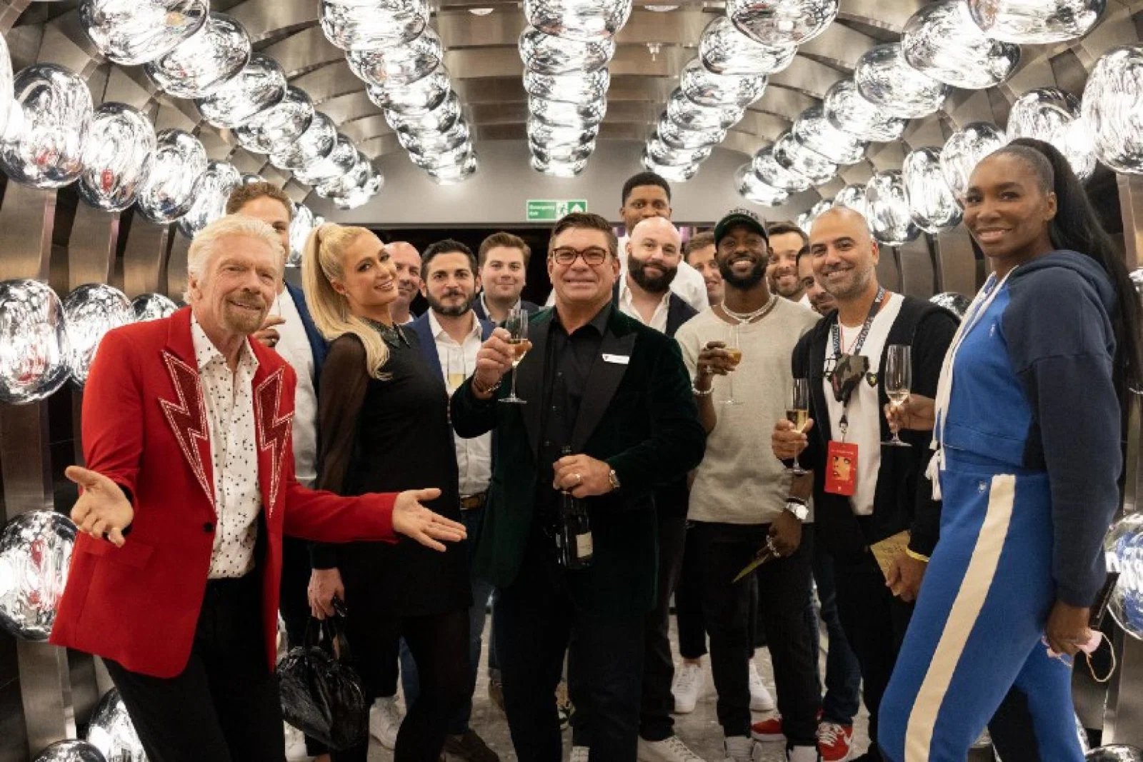 Branson and McAlpin were joined by a host of stars for the line's US launch, including Paris Hilton
