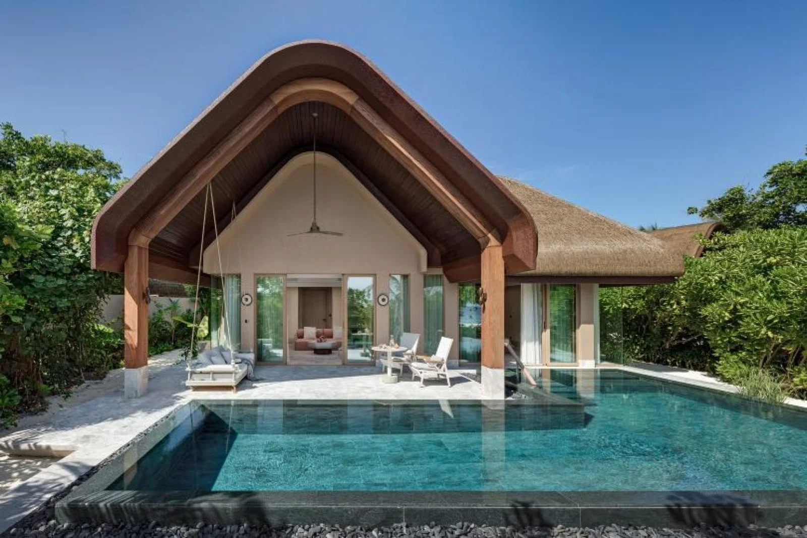Joali Being in the Maldives features 68 beach and water villas