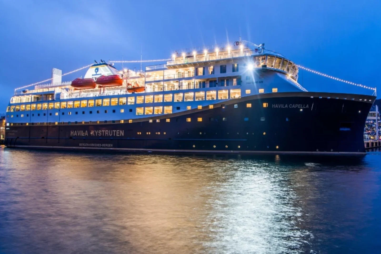 Capella has been moored at the quay in Bergen since 12 April