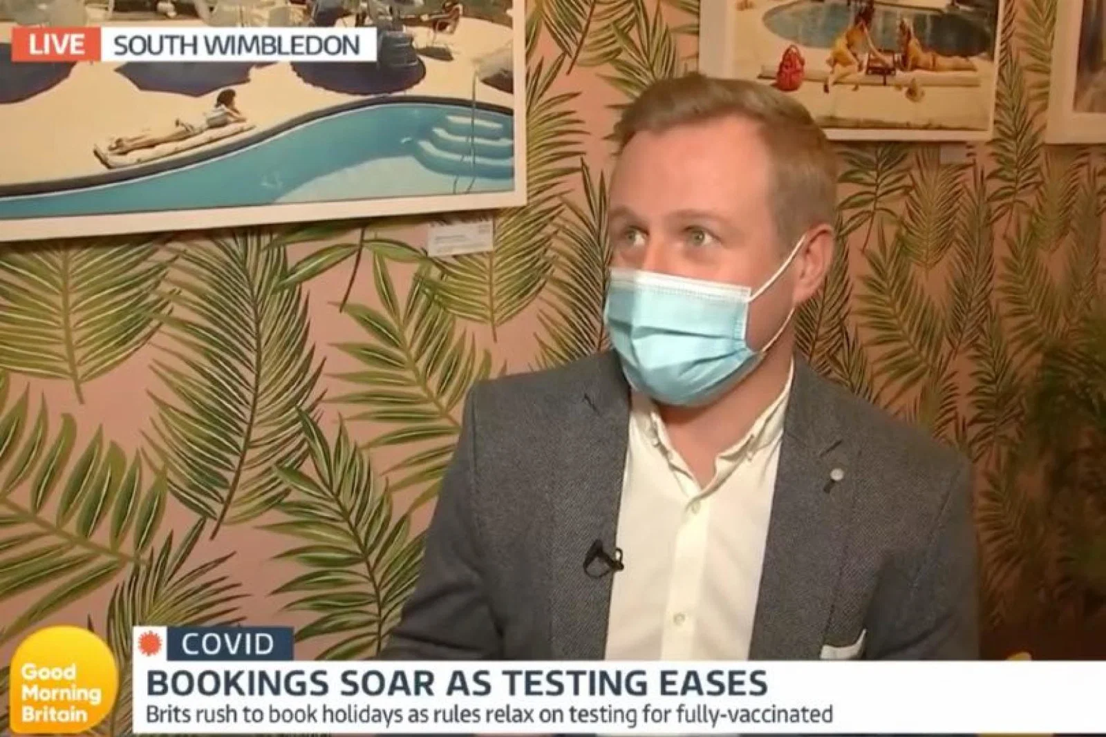 Mark Swords told Good Morning Britain consumers were now "more confident" to book holidays