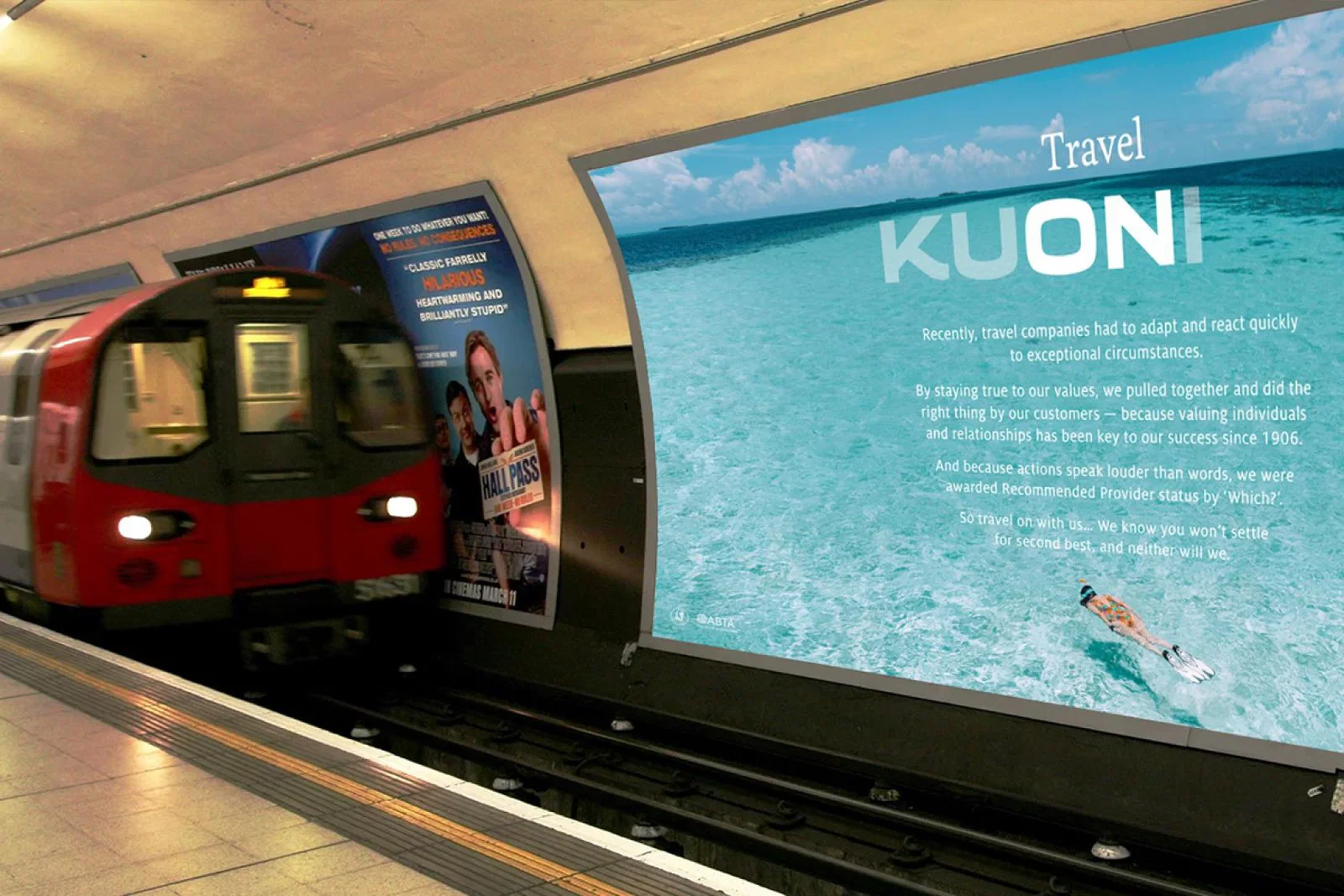 Kuoni's 2021 campaign will feature poster ads as well as other media