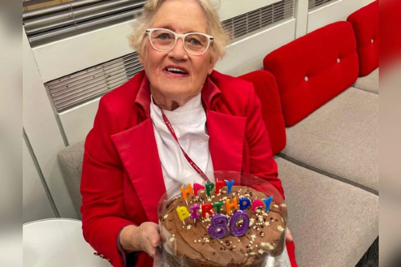 O'Connell spent the landmark occasion on Sunday (16 January) behind check-in desk 18 at Heathrow