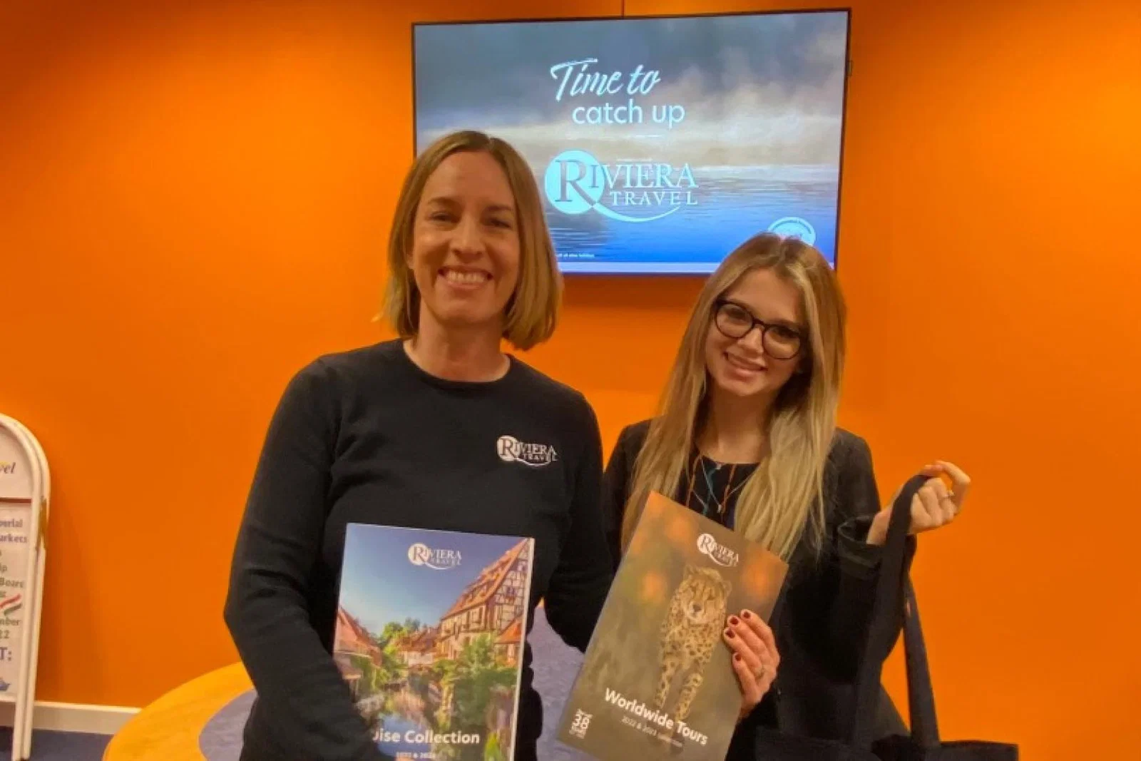 Riviera Travel's Claire Hills meets Ellie Kynaston from Hays Travel in Ferndown