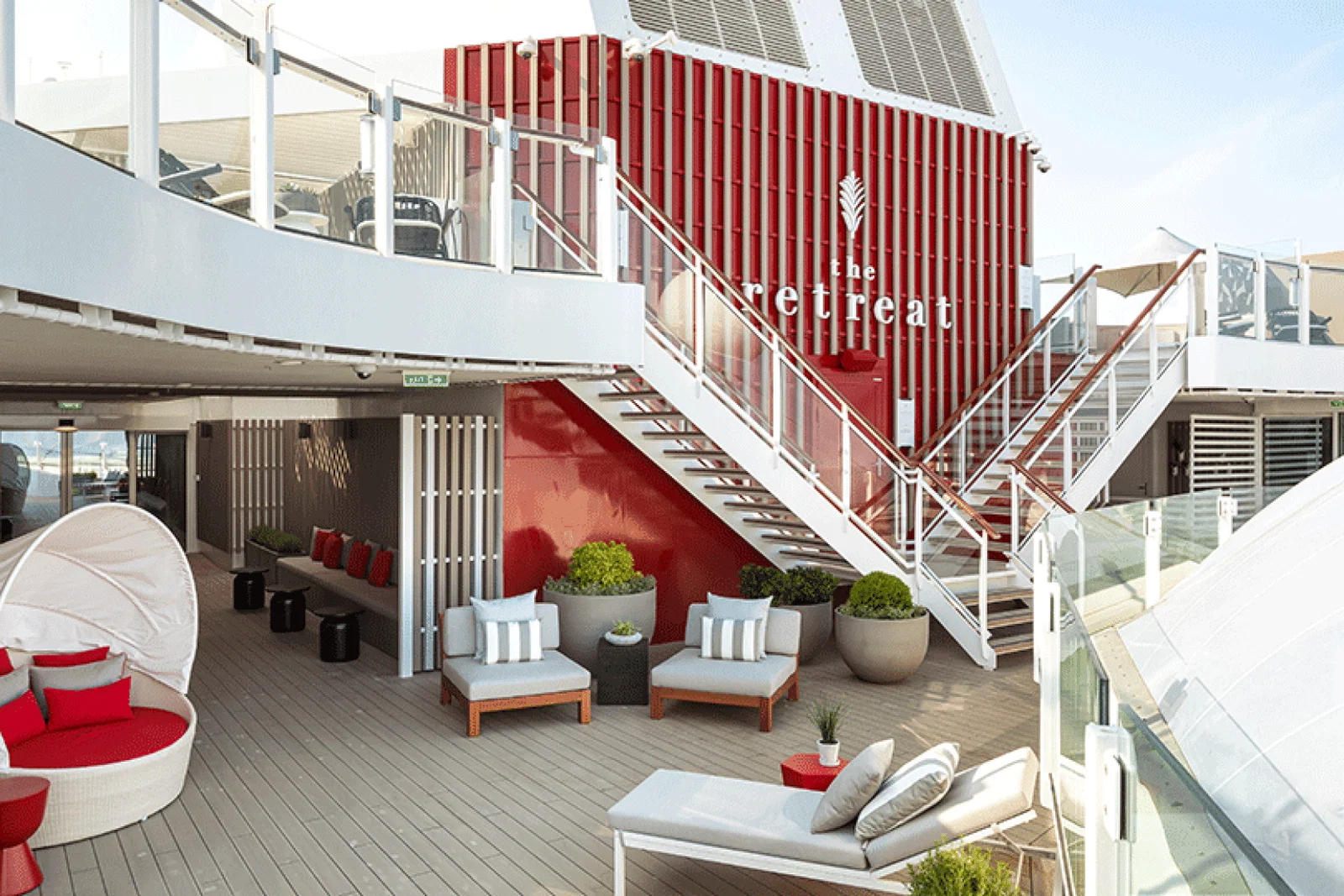 The Retreat is Celebrity's suite-class area onboard its ships