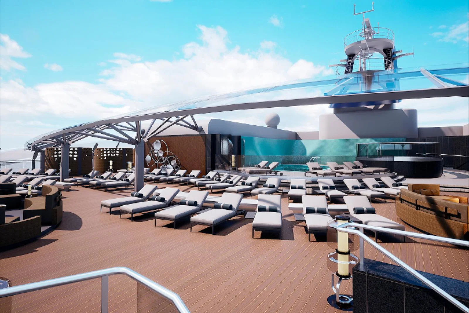 MSC World Europa's Yacht Club will offer enhanced public spaces