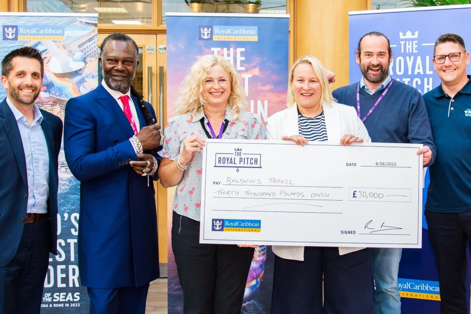 Baldwins Travel's idea involved driving a Royal Caribbean branded beach buggy around the agency's local community