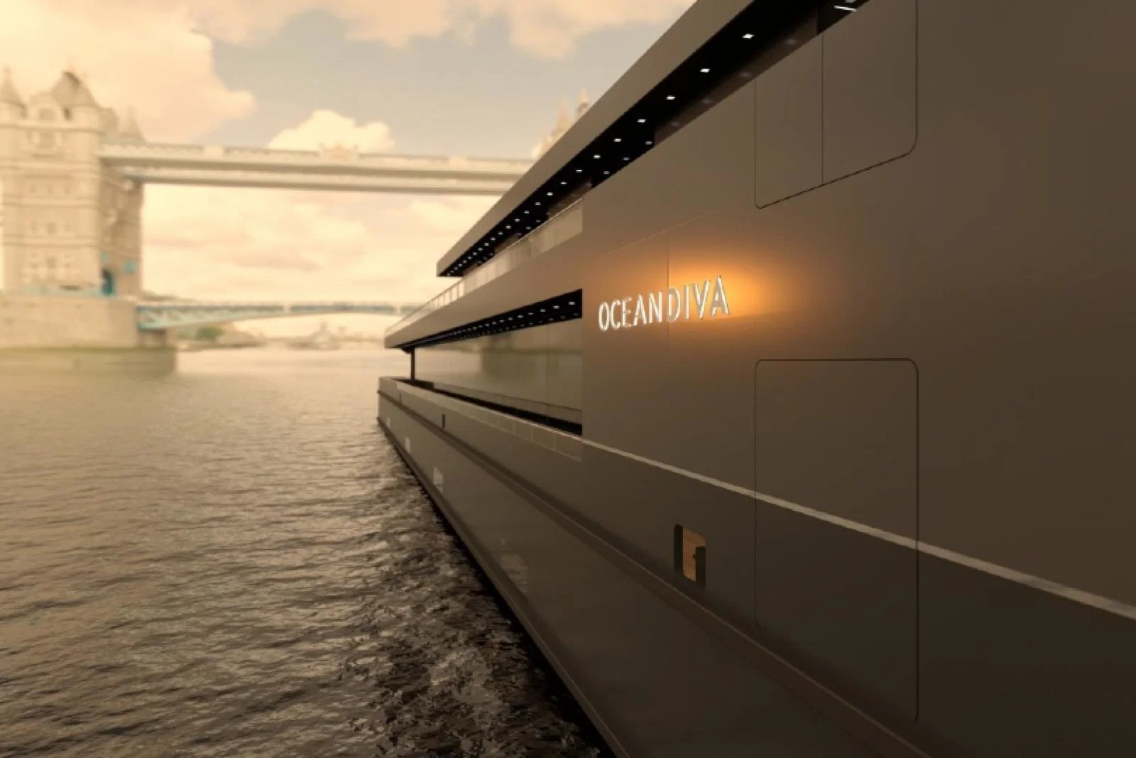 Oceandiva London is due to launch as an events venue on the Thames later this year