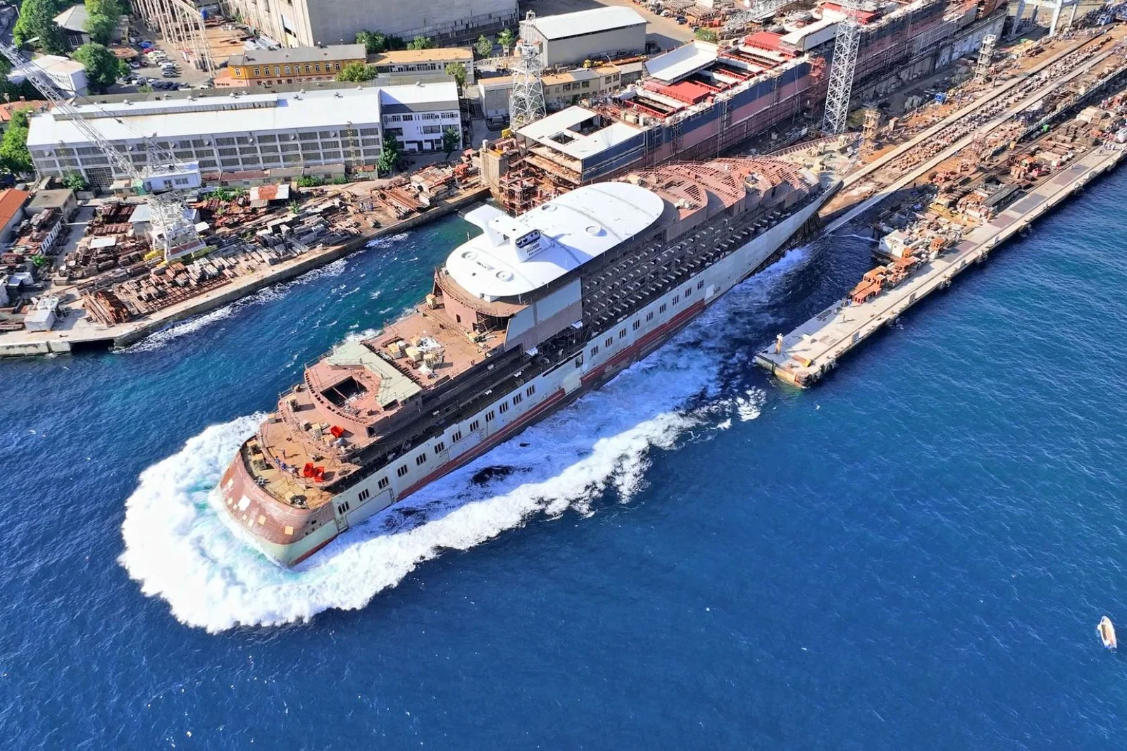 The company’s second luxury discovery yacht Scenic Eclipse II has been floated out in Croatia