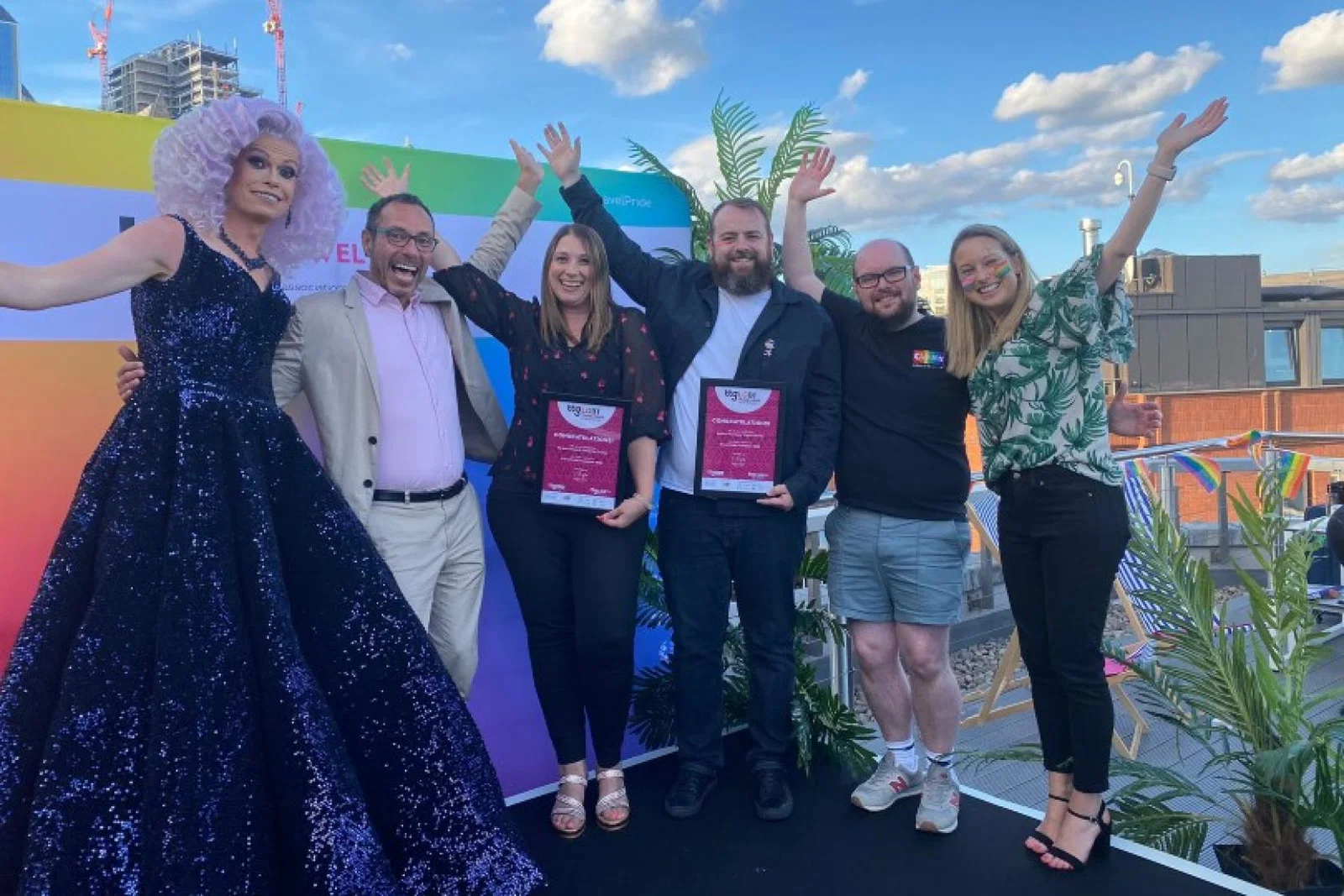 Last year's Travel Pride Champions winners celebrating at TTG's Summer Travel Pride 