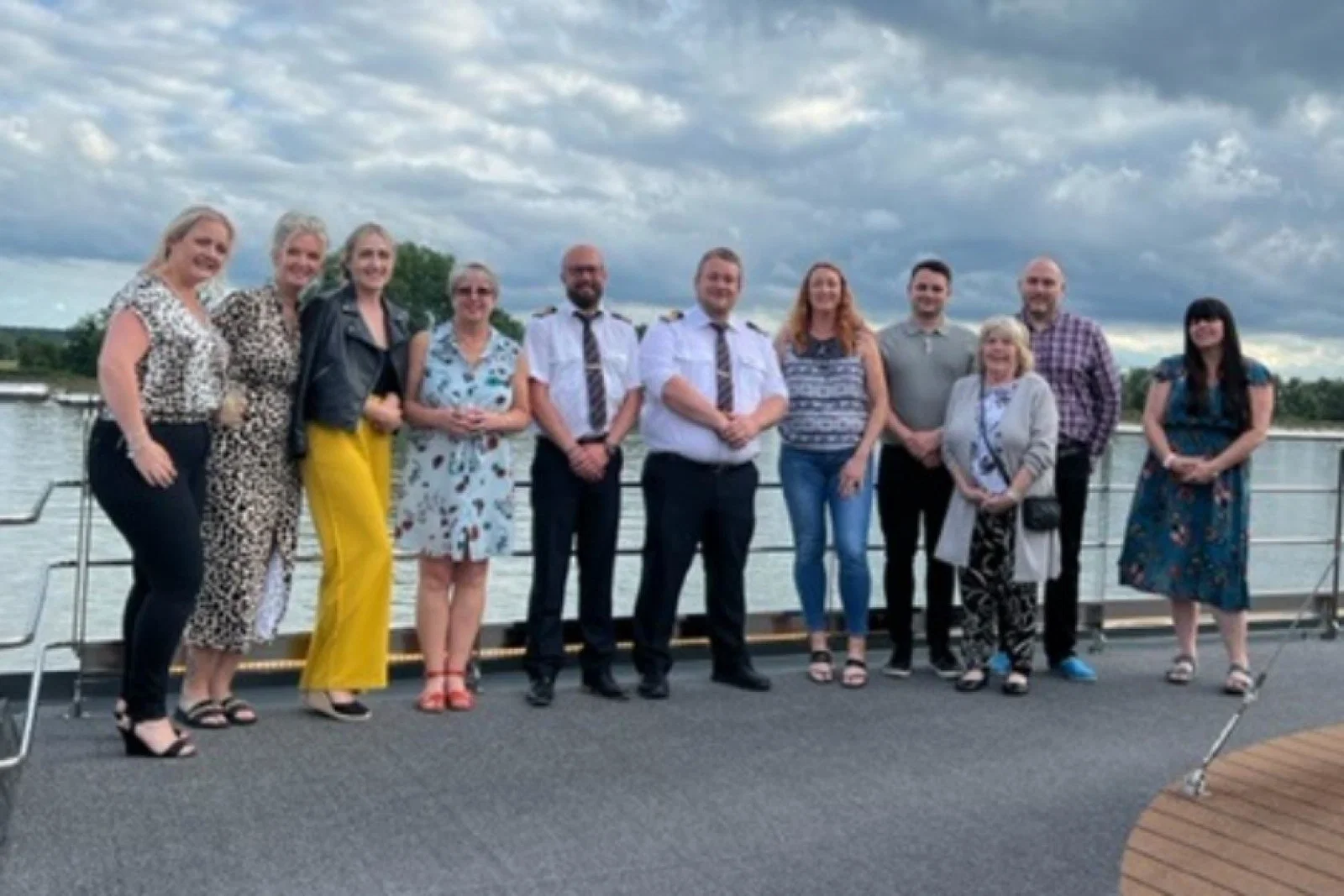 The group took part in the sailing earlier this month