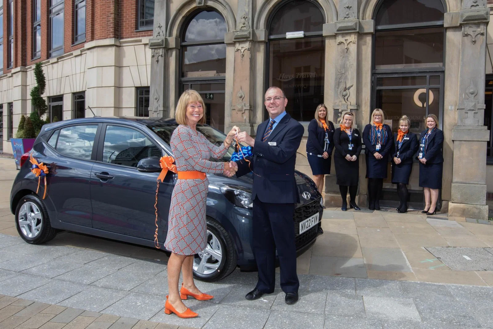 Richard Farmer was chosen as the first winner of the agency's Big Hays Travel Thank You initiative