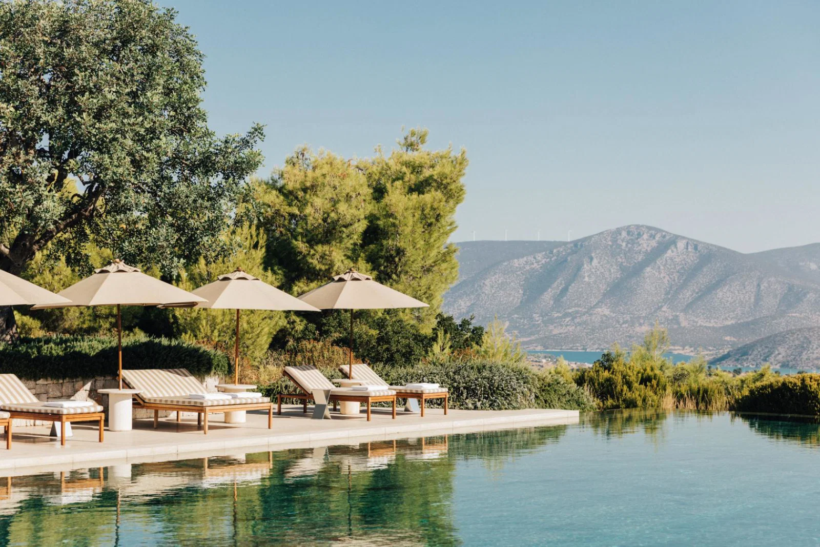 Amanzoe's main pool will host breathwork and meditation sessions 