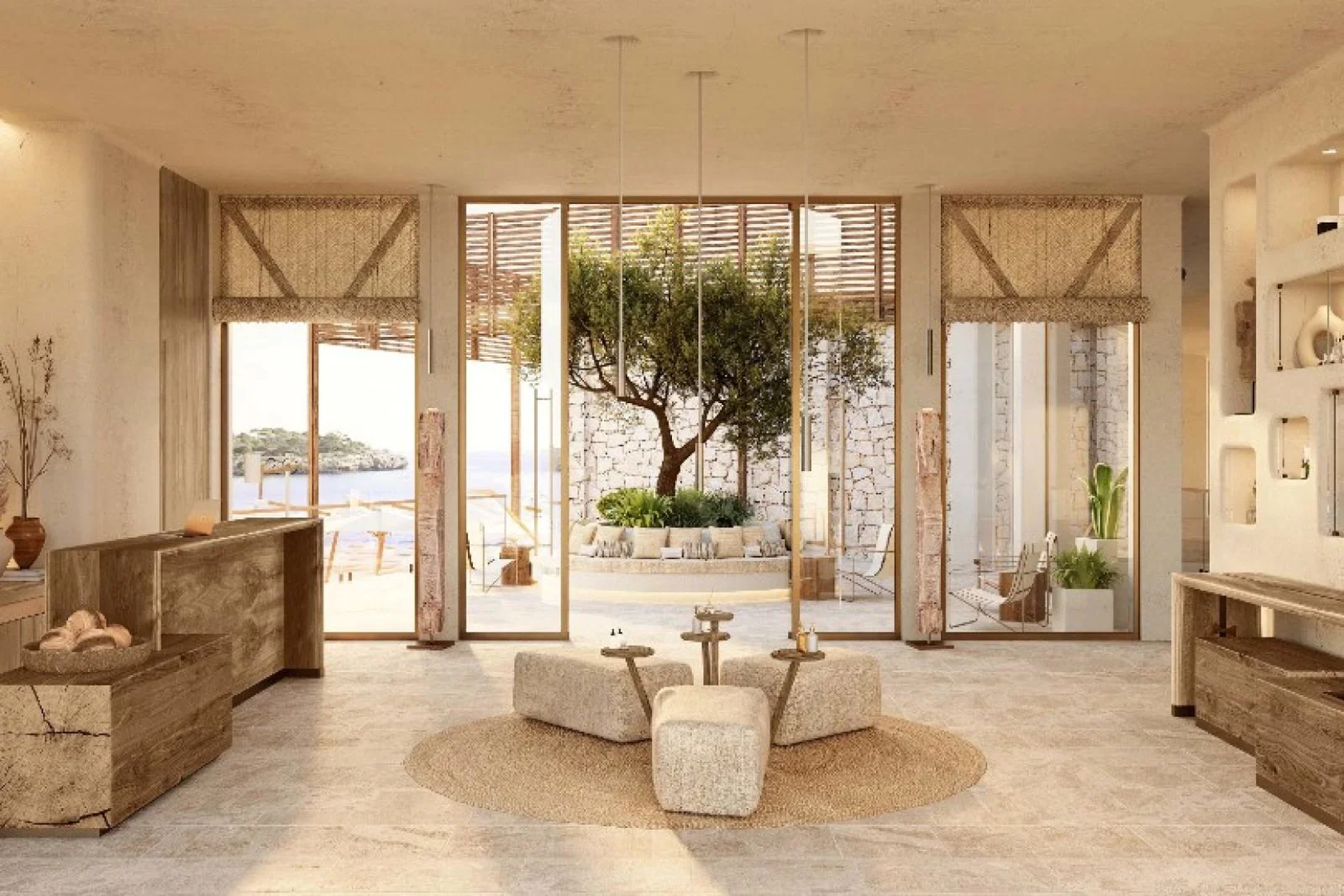 The new resort features a spa