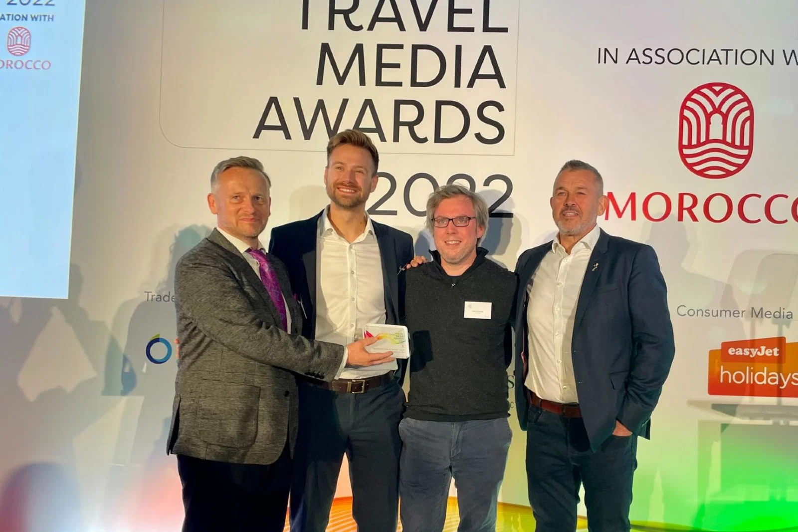 The awards were handed out by Babble chief executive Matthew Parker (right)