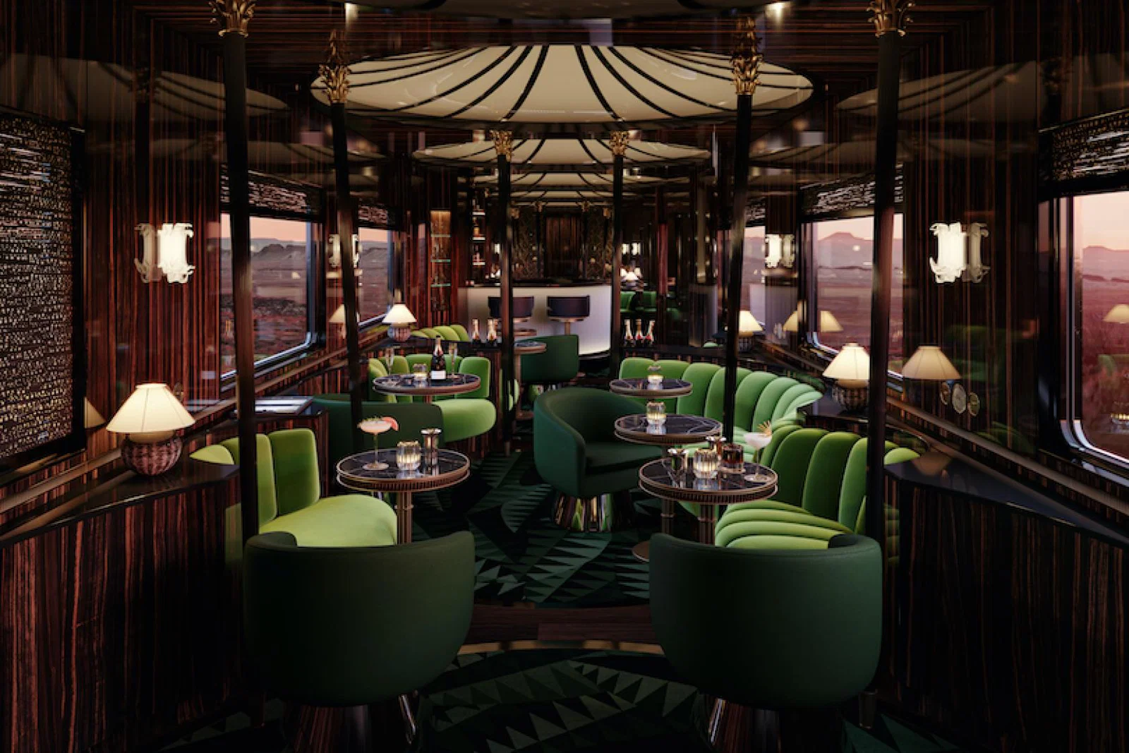 Historic Orient Express carriages have been refurbished (Credit: Maxime d'Angeac & Martin Darzacq)