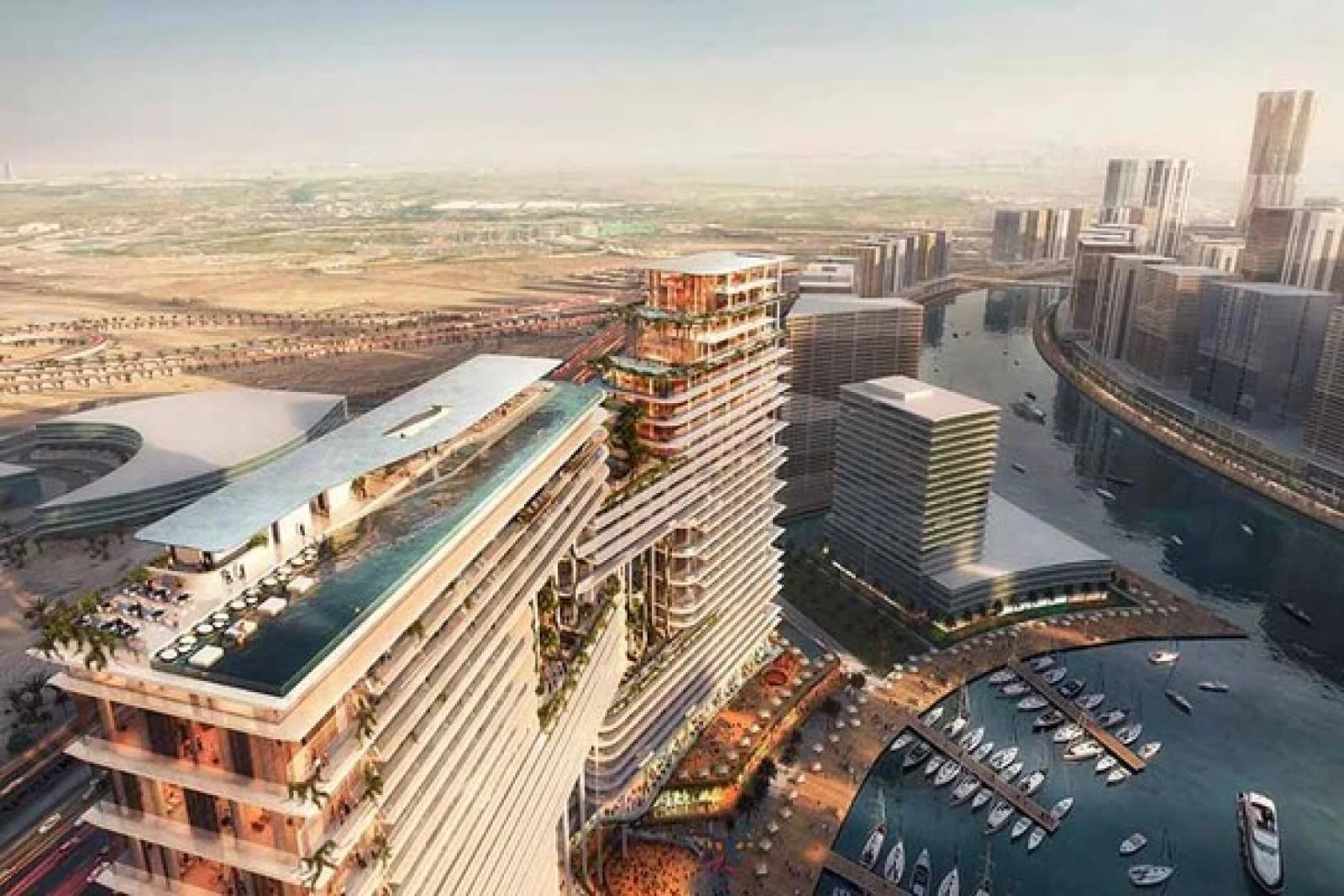 The rooftop pool at The Lana, Dubai 