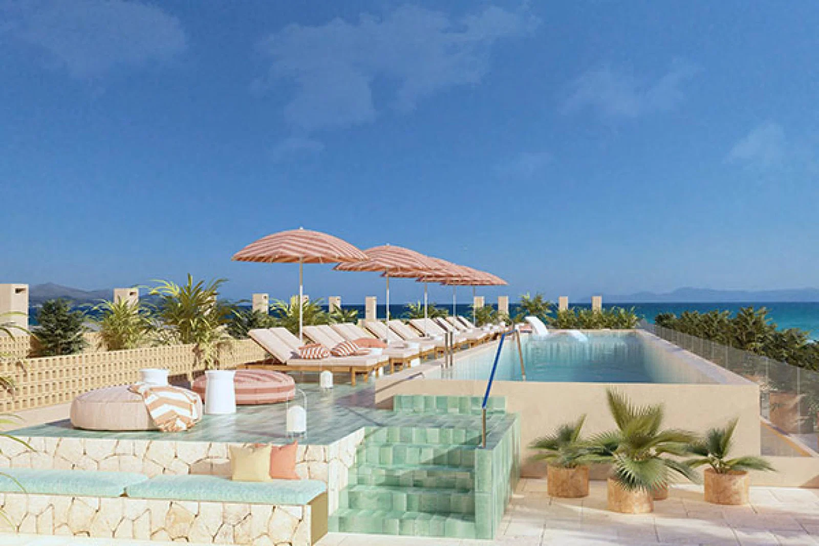 The rooftop at the family-friendly Iberostar Selection Albufera Park
